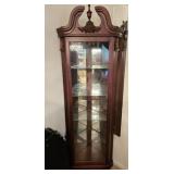 Corner Curio Cabinet w/4 Glass Shelves 17'W 17'D