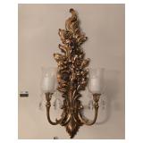 2- Vintage Syroco Regency Style Sconces 27' tall