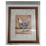 Framed Wyandottes Print 19½'x 23'