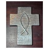 Aluminum Cross Wall Art 7¾'x 6'