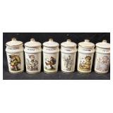 6 Assorted M.J.Hummel Spice Jars