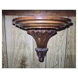 Wooden Half-Moon Shelf 15'W 12:H