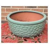 Ceramic Planter 14'W 6'T (with hairline crack)