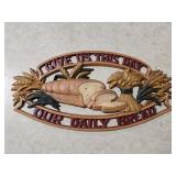 Give Us Our Daily Bread Cast Iron Wall Decor