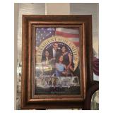 Framed Barack Obama & First Family Print 18'x 24'