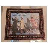 Framed Barack Obama Inauguration Day Print 26'W