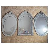 3 Venetian Mirrors 18'x 30'