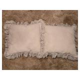 2 Lace Throw Pillows