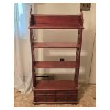 Mahogany Bookcase w/ Intricate Fretwork Details