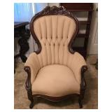 Victorian Mahogany Parlor Chair 28'W 31'D 41'H