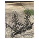 23' Metal Andirons