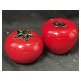 Art Glass Tomato & Apple(Damaged)