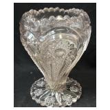 EAPG Zippered Heart Vase 9'-Been Repaired