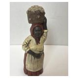 6 1/2' Folkart Figurine Signed J.P.