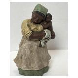 7' Signed Folkart Figurine
