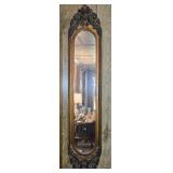 Ornate Narrow Wall Mirror 11'x 52'