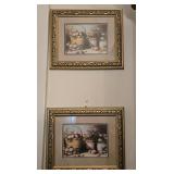 2- Framed Fruit Basket Prints 9½'x 8'