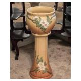 Vintage Weller Pottery Jardiniere & Pedestal 30'