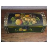 Handpainted Wooden Chest 13l¾'L 6'W 5'H