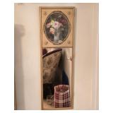 Ornate French-style Trumeau Wall Mirror w/Gold