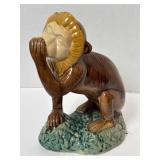 Ceramic Majolica Monkey 10'