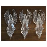 3 Acrylic Angel Ornaments 8' tall