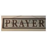 Framed 'Prayer' Print Wall Decor 16'x 6'