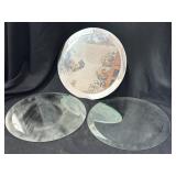 3) 11 1/2' Round Mirrors