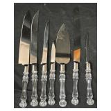 7 Piece Acrylic Handle Stainless Serving Utensils