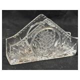 6 1/2' x 4' Lead Crystal Napkin Holder