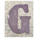 Wooden Letter 'G' Wall Decor 14'x 18'