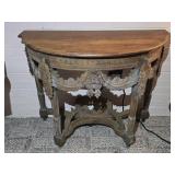 Louis XVI Style Half-Moon Console Table 38'W 17½'D