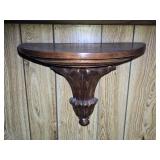 Half-Moon Wooden Shelf 14½'W 13'H