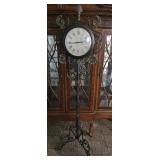 Wrought Iron Floor Standing Clock 69' tall