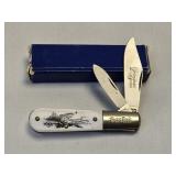 Colonial Scrimshaw Series 2-Blade Barlow Knife