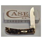 Case XX Amber Bone Peach Seed Jig Sod Buster Jr