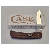 Case XX Dark Red Burlap Micarta Smooth Sod Buster