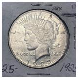 1923 Silver Peace Dollar 90% Silver
