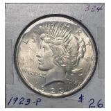 1923 Silver Peace Dollar 90% Silver