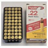 50 Aguila .22 Super Extra 40gn. 1255 fps