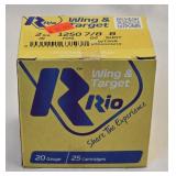 20 Ga Wing & Target #8 Shot 25 Cartridge