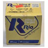 20 Ga Wing & Target #8 Shot 25 Cartridge