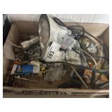 Tray Lot  containing drop light flashlight &