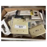 Large trailer lot of electrical switch covers and