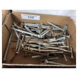 Box full of carriage bolts assorted sizes