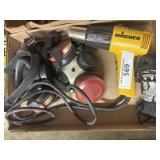 Box containing Wagoner heat gun, parachute cord,