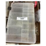 Boss containing two plastic organizers, full of