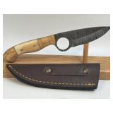 (SC) 8ï¿½ Damascus Style Fixed Blade Knife With