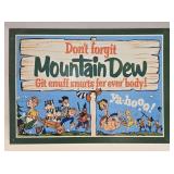 (C) Metal Mountain Dew Sign 17"x 12ï¿½"