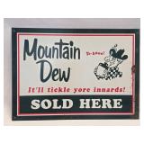 (C) Metal Mountain Dew Sign 17"x 12ï¿½"